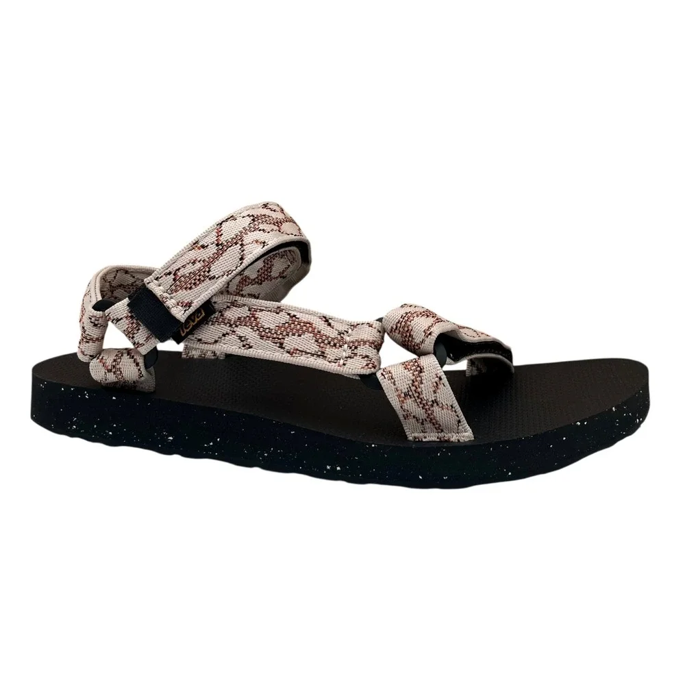 Teva Men's Universal Reloop Sport Adjustable Sandal Size 11 Natural Black Beige